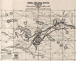 Map: Keren--The Final Battle, 15-27 March 1941