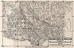 Map:  The Pursuit Southwards from Asmara, 2-14 Apr 1941