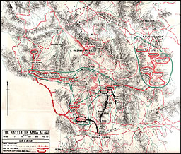 Map: The Battle of Amba Alagi
