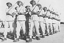 Men of the S.A. Native Military Corps in training.