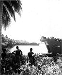 ALLIED FORCES LANDING ON GREEN ISLAND from LST's