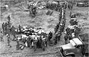 a conveyor being used to help unload supplies