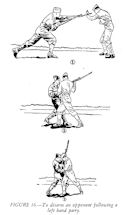 FIGURE 16.--To disarm an opponent following a left hand parry