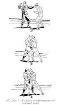 FIGURE 17.--To disarm an opponent who uses overhand attack
