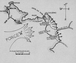 Map: Salerno Landings