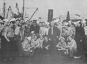 COMMANDER JACK DEMPSEY AND CREW OF COAST GUARD MANNED LST-327