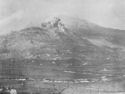 15 FEBRUARY, 1944, CASSINO AREA ITALY, BENEDICTINE MONASTERY BEING BOMBED BY ALLIED AIR FORCE