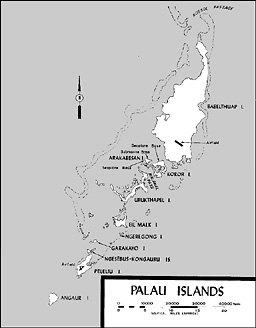 Map: Palau Islands