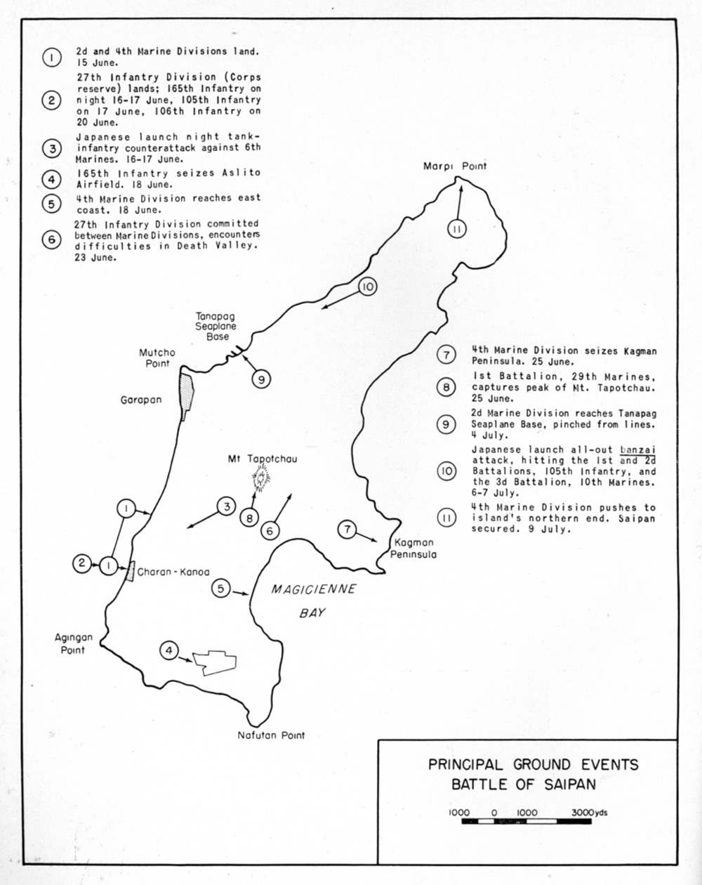 Saipan Wwii Map