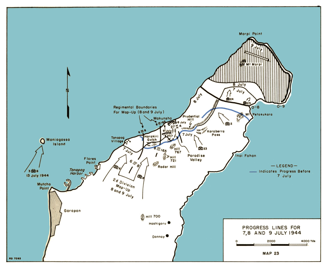 Saipan Wwii Map