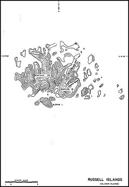 Map: Russell Islands (Solomon Islands)