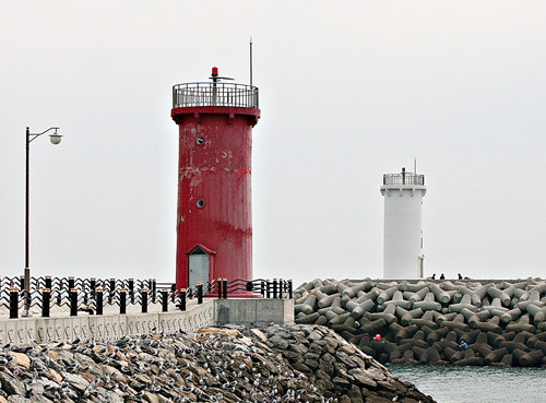 Nokdo Breakwater Lights