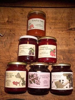 Homemade jams from our fruit