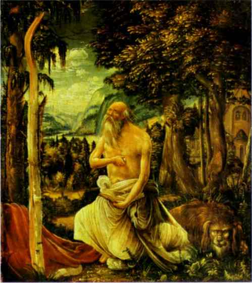 St Jerome and his lion by Albrecht Altdorfer