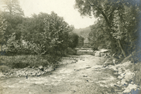 Creek with Old Bridge