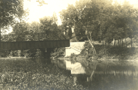 Creek with Railroad Bridge